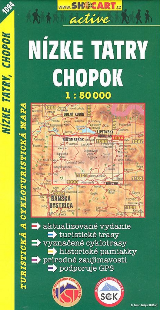 Nízké Tatry, Chopok 1:50 000