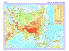 Asie Obecně zeměpisná mapa - 