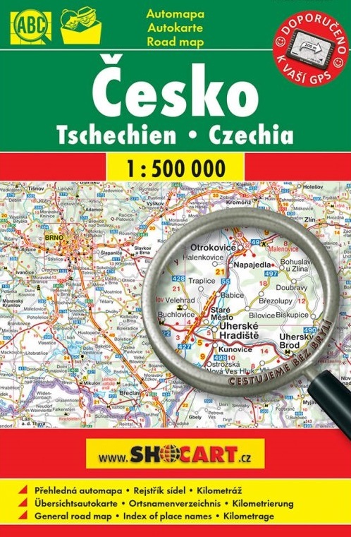 Česko Tschechien Czechia 1:500 000