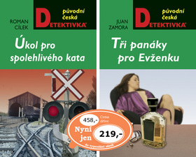 Balíček 2ks Úkol pro spolehlivého kata + Tři panáky pro Evženku - Roman Cílek; Juan Zamora