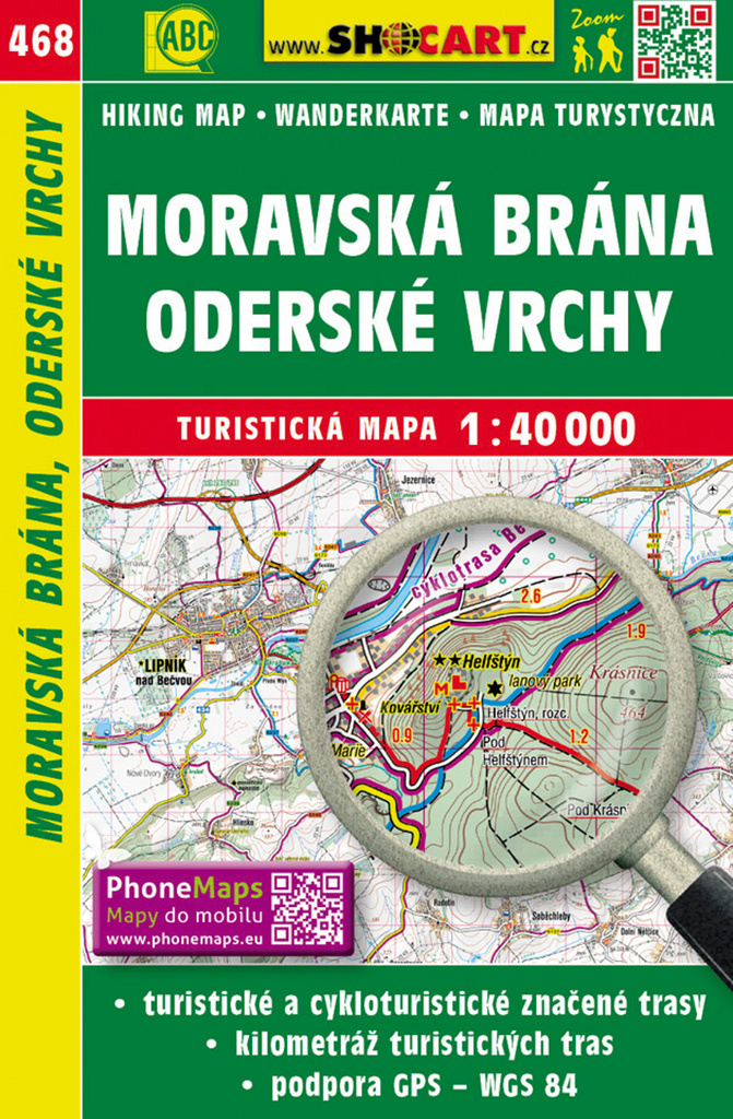 Moravská Brána, Oderské vrchy 1:40 000