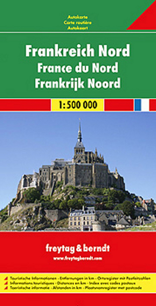 Automapa Francie sever 1:500 000