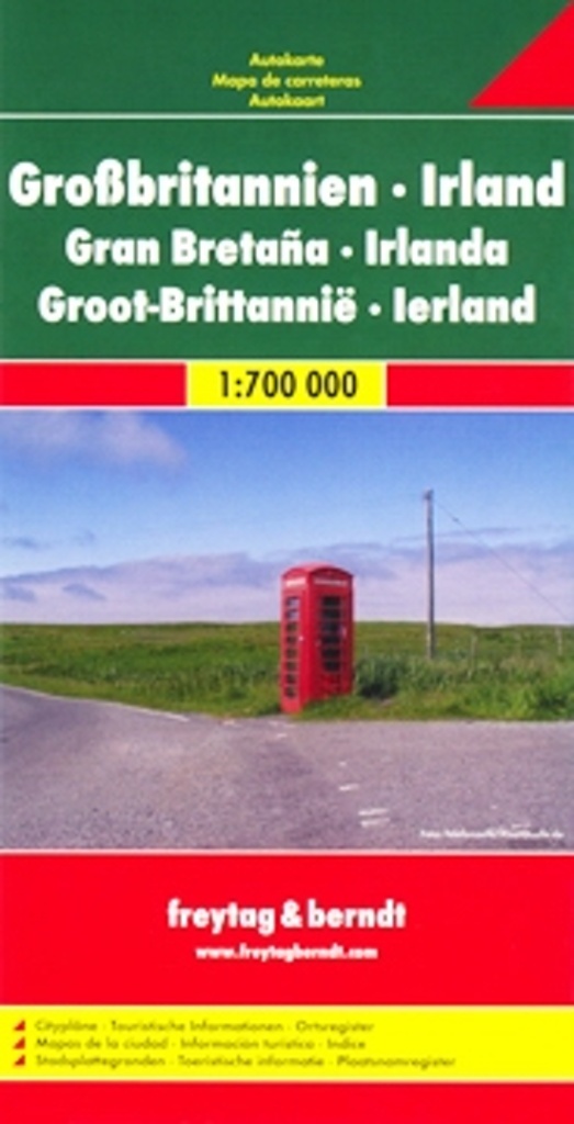 Automapa Velká Británie Irsko 1:700 000