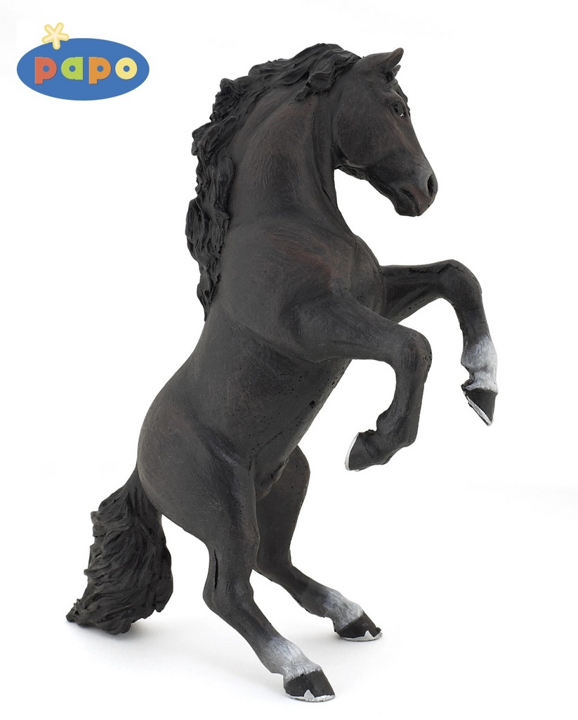 Kůň vzepjatý černý