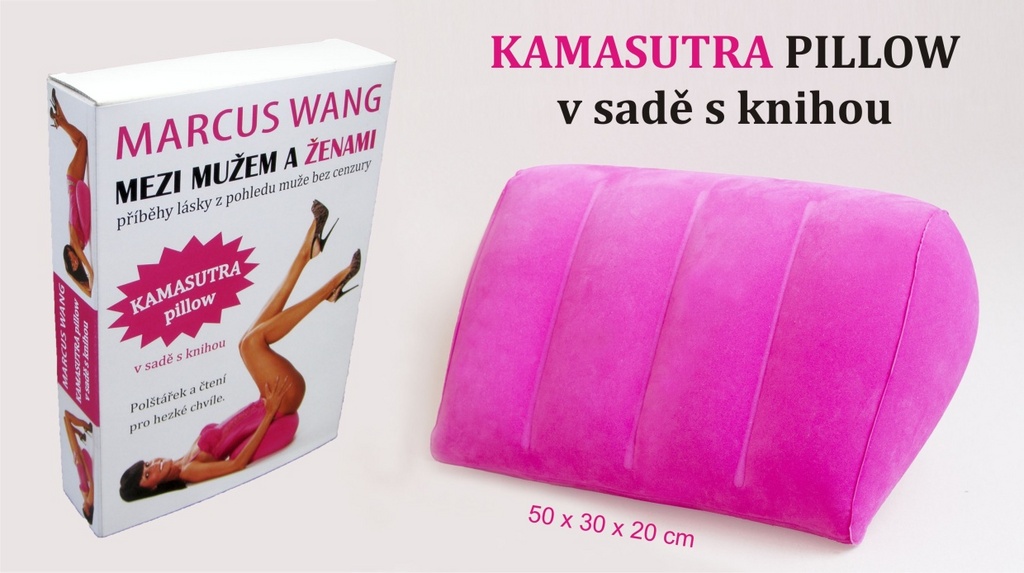 Mezi mužem a ženami Kamasutra pillow v sadě s knihou - Marcus Wang