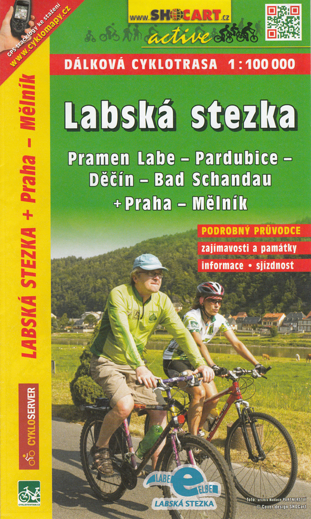 Labská stezka, Pramen Labe - Bad Schandau - Praha - Mělník 1:100 000