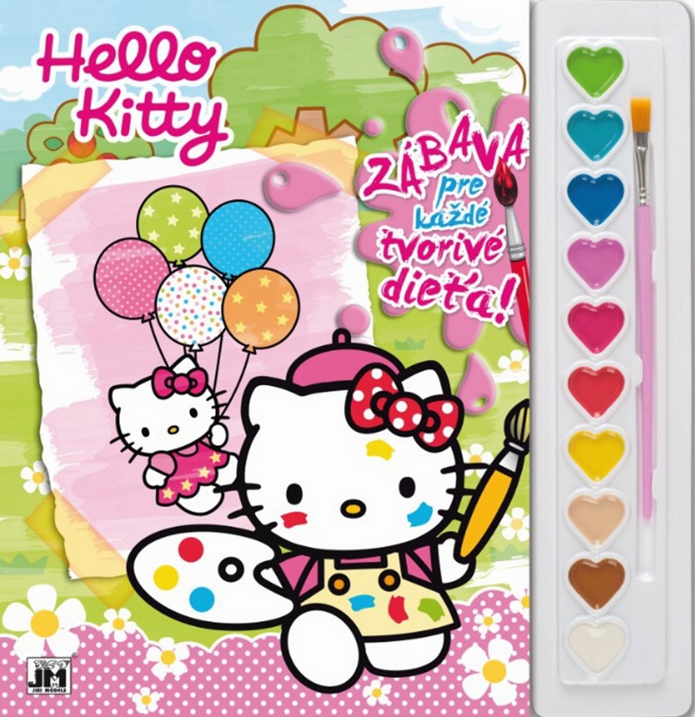 Vymaľovanka s farbami Hello Kitty