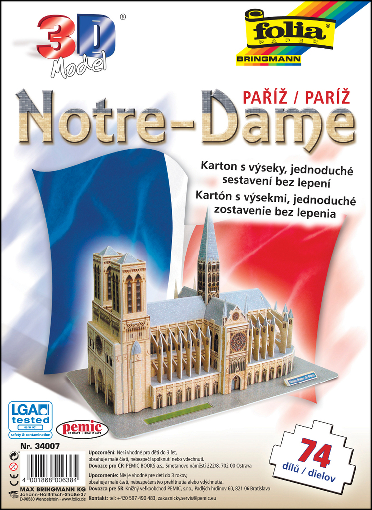 3D model Notre-Dame Paříž