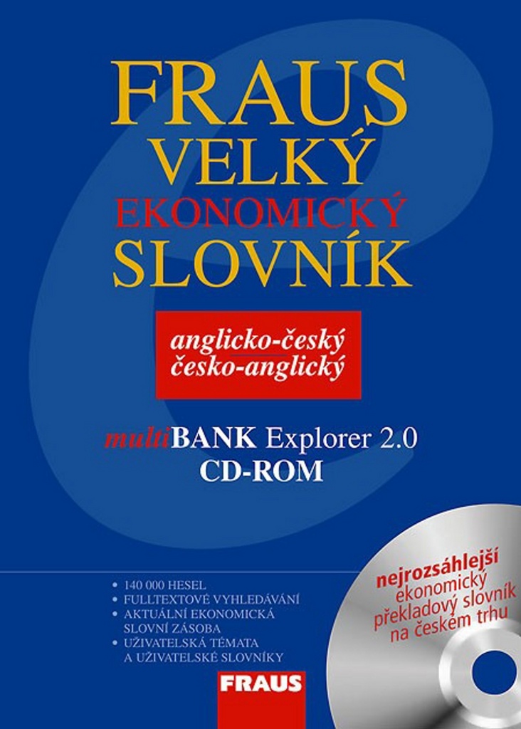 Komplet 2ks Velký ekonomický slovník anglicko-český česko-anglický + CD ROM