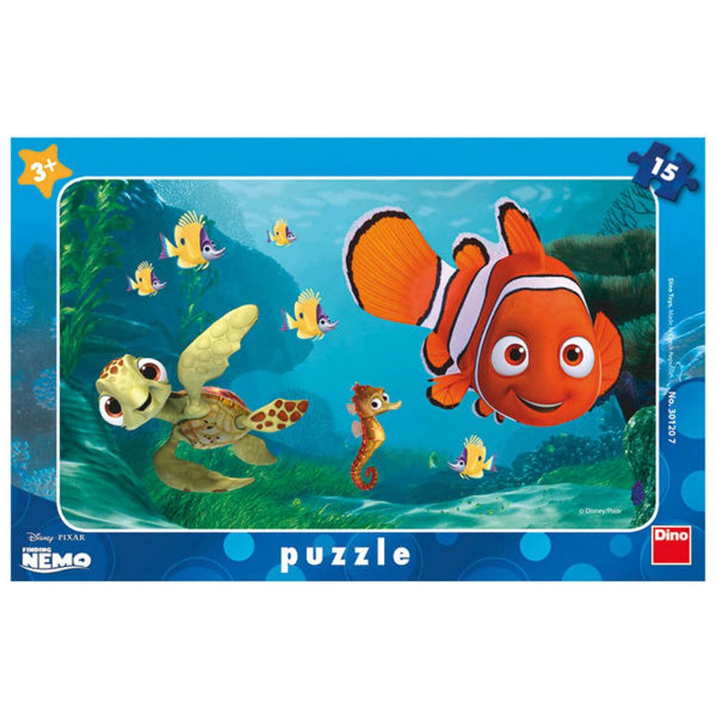 Puzzle deskové 15 Nemo a želva