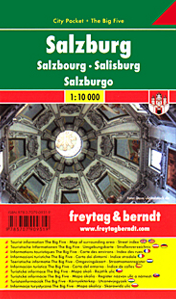Plán města Salzburg 1:10 000