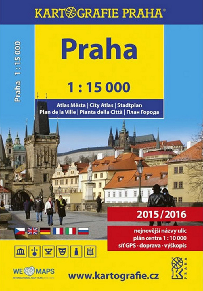 Praha 1:15 000 atlas města