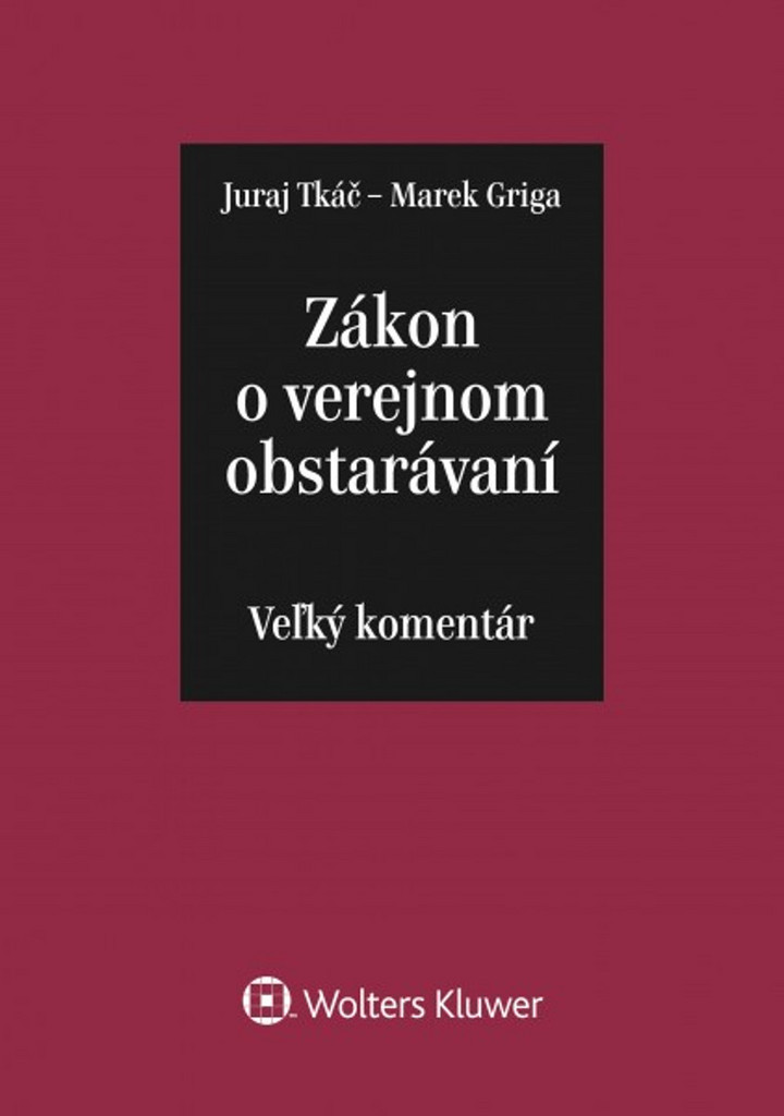 Zákon o verejnom obstarávaní - Juraj Tkáč
