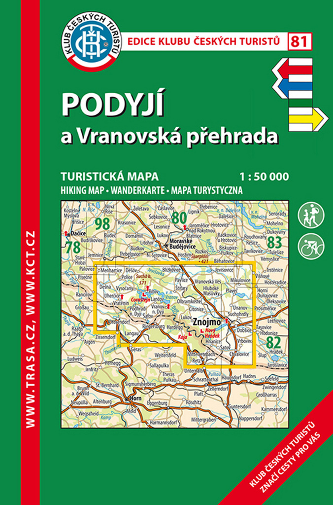 KČT 81 Podyjí a Vranovská přehrada 1:50 000