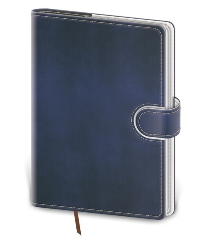 Zápisník Flip L linkovaný modro/bílý
