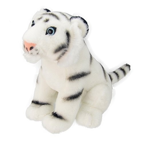 Plyšový tygr bílý 20 cm