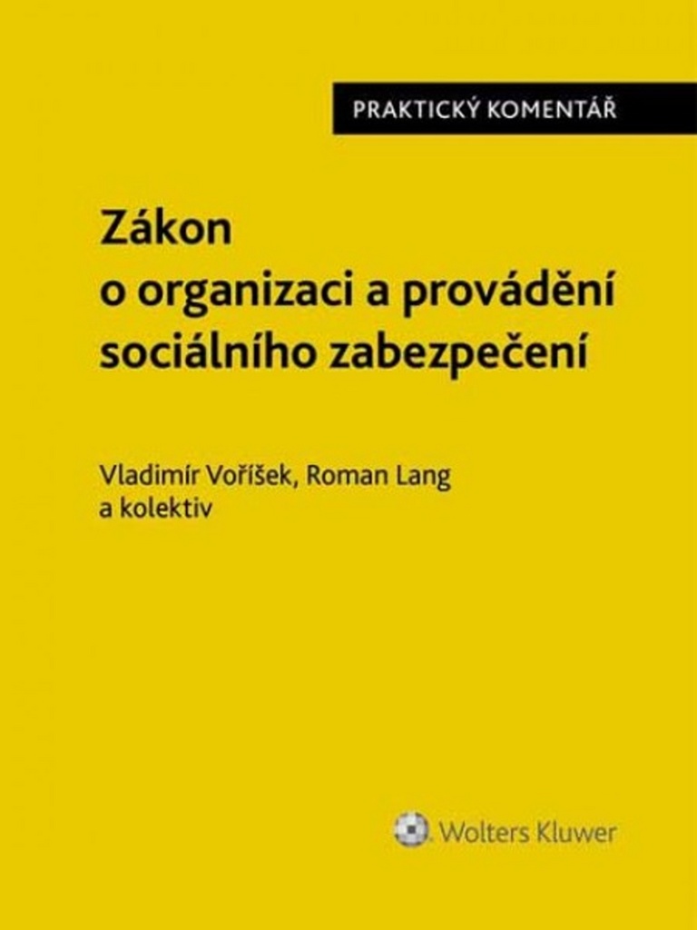 Zákon o organizaci a provádění sociálního zabezpečení - Vladimír Voříšek