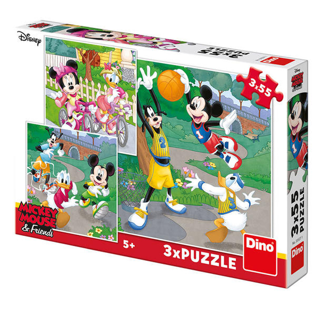 Puzzle Mickey a Minnie sportovci