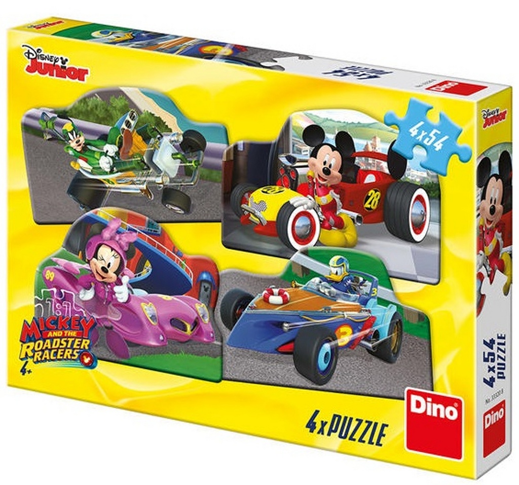 Puzzle Mickey a Minnie na závodech