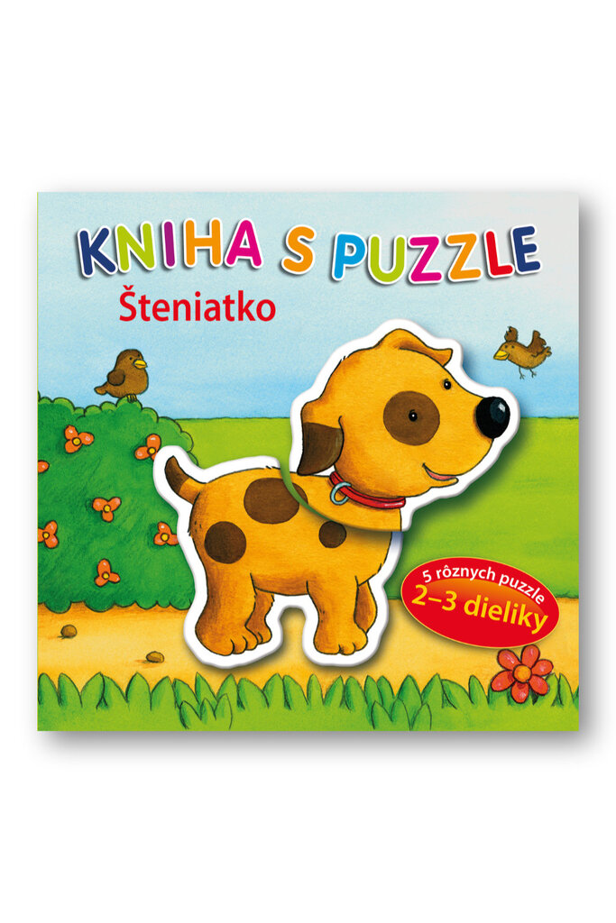 Kniha s puzzle Šteniatko