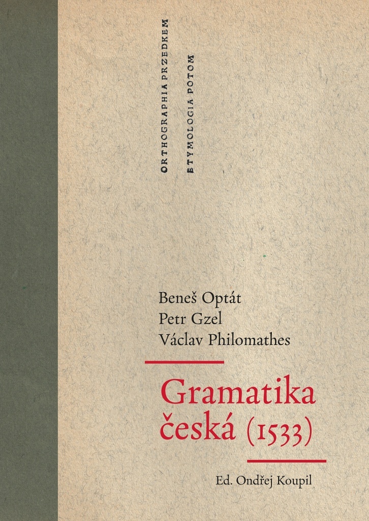 Gramatika česká (1533) - Ondřej Koupil