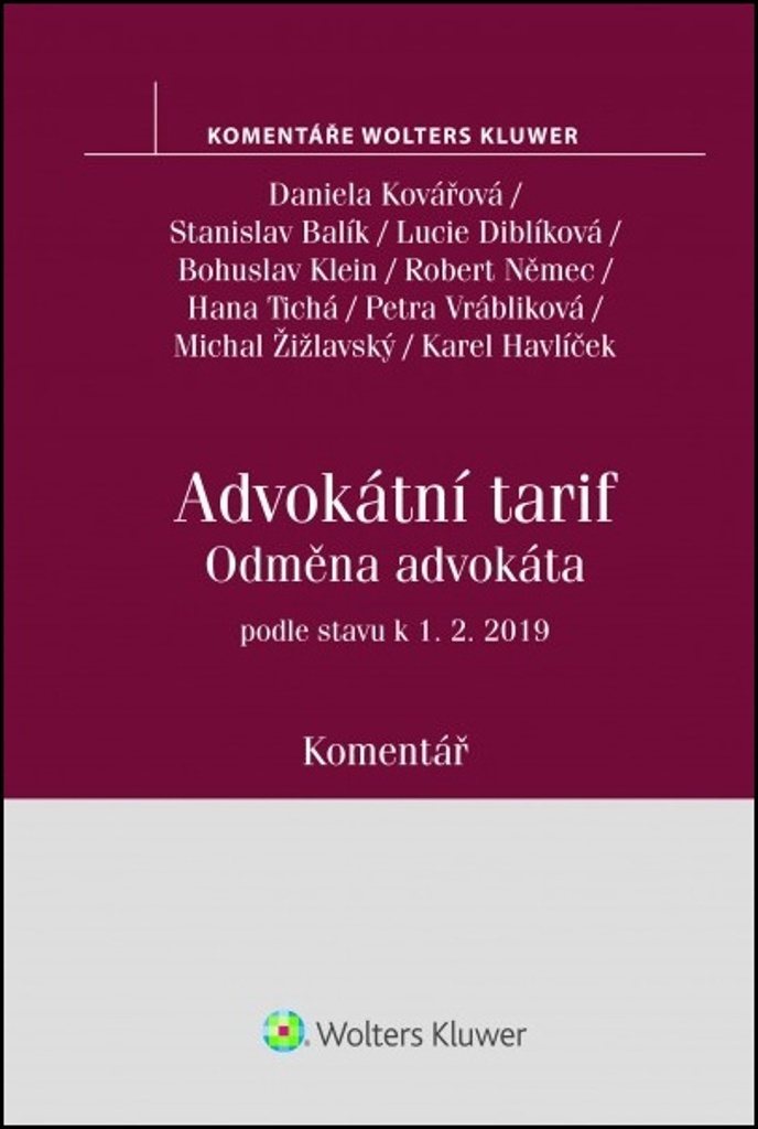 Advokátní tarif Odměna advokáta - Stanislav Balík