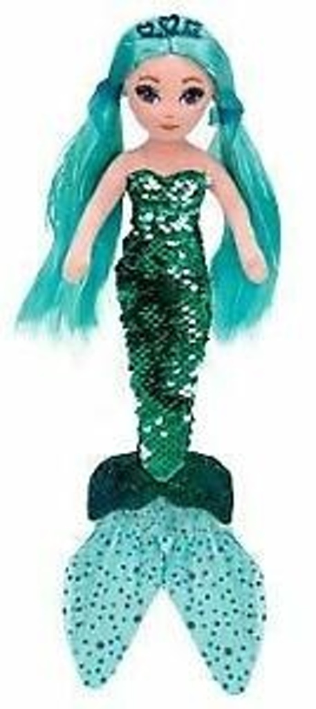 Ty Mermaids WAVERLY zelená mořská panna s flitry 27 cm
