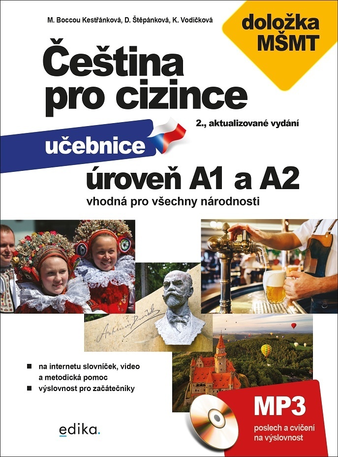 Čeština pro cizince úroveň A1 a A2 - Marie Boccou Kestřánková