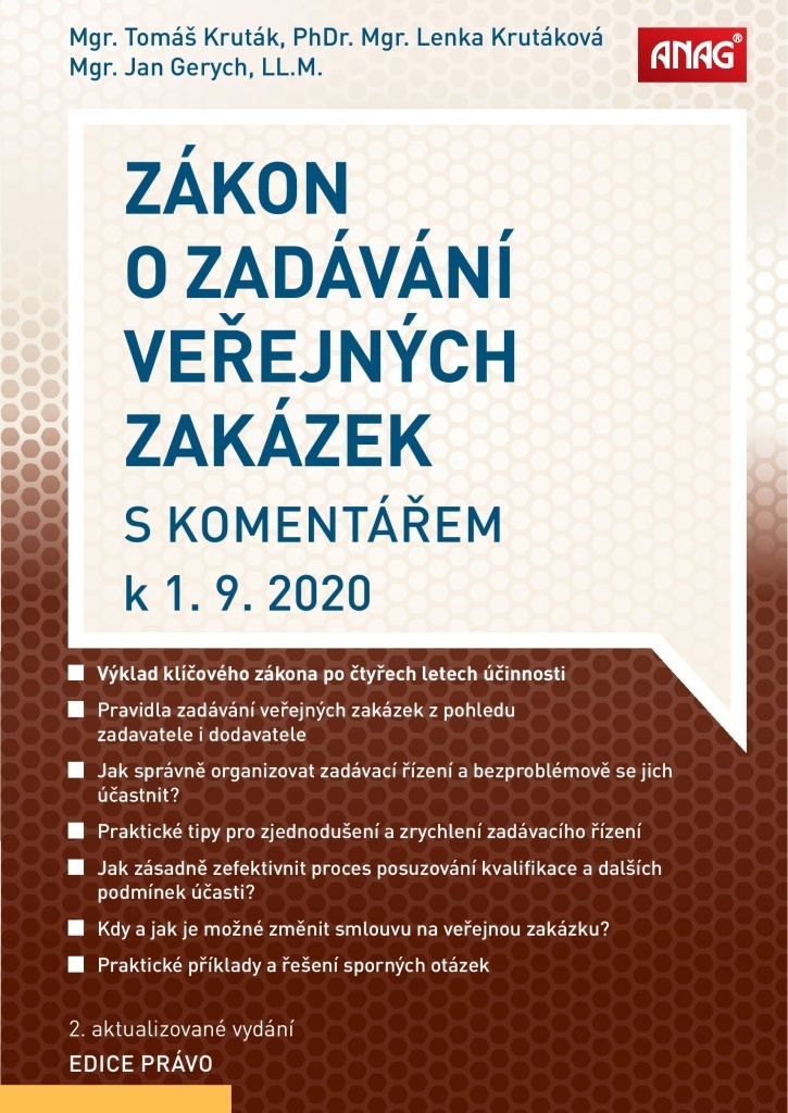 Zákon o zadávání veřejných zakázek - Lenka Krutáková