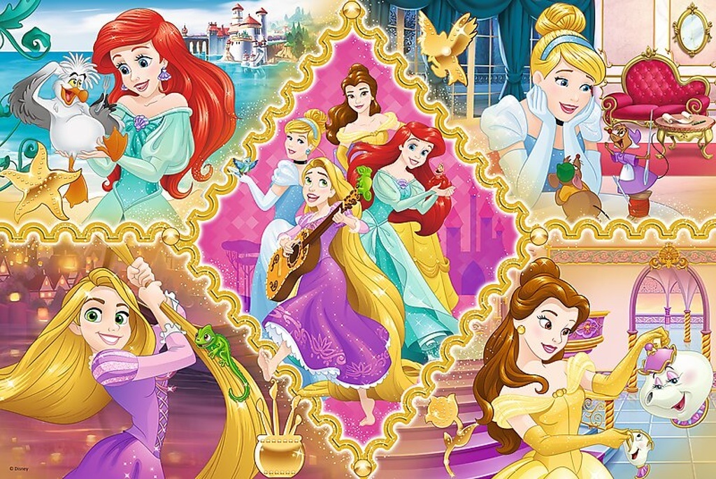 Puzzle Disney princezny a jejich dobrodružství