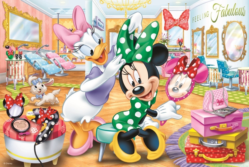 Puzzle Myška Minnie a Daisy