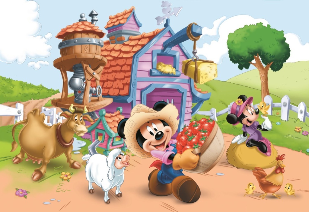 Puzzle Farmář Mickey Mouse