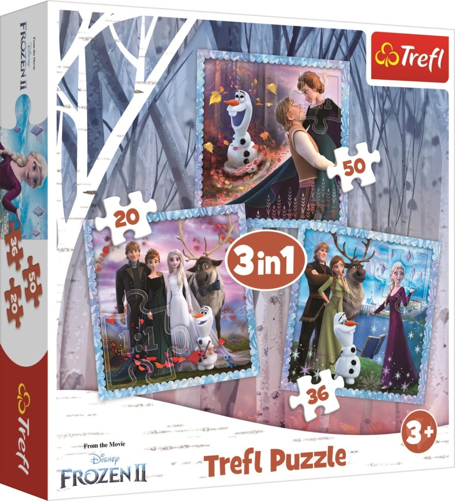 Puzzle Ledové království 2 Kouzelný příběh 3v1