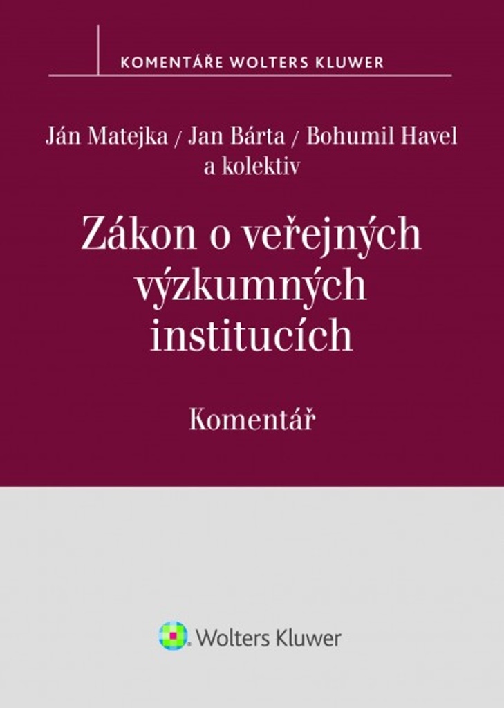 Zákon o veřejných výzkumných institucích - Bohumil Havel