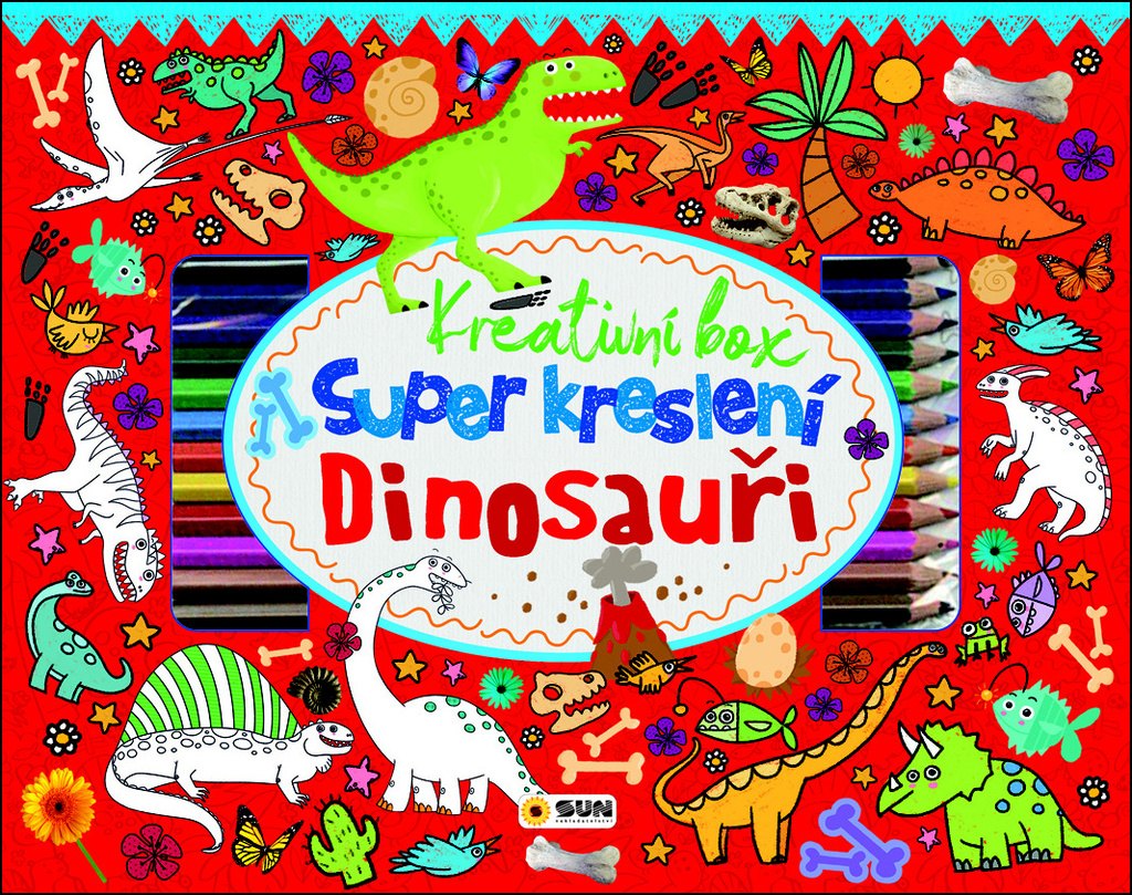 Kreativní box Super kreslení Dinosauři