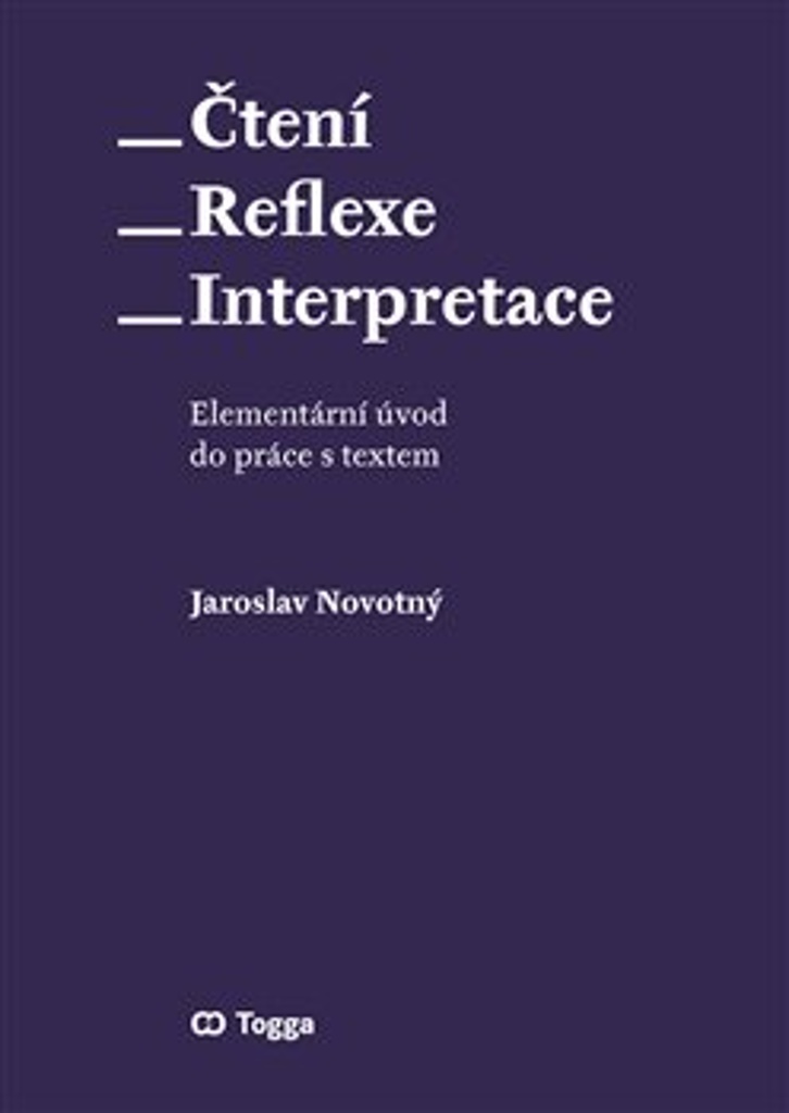 Čtení Reflexe Interpretace - Jaroslav Novotný