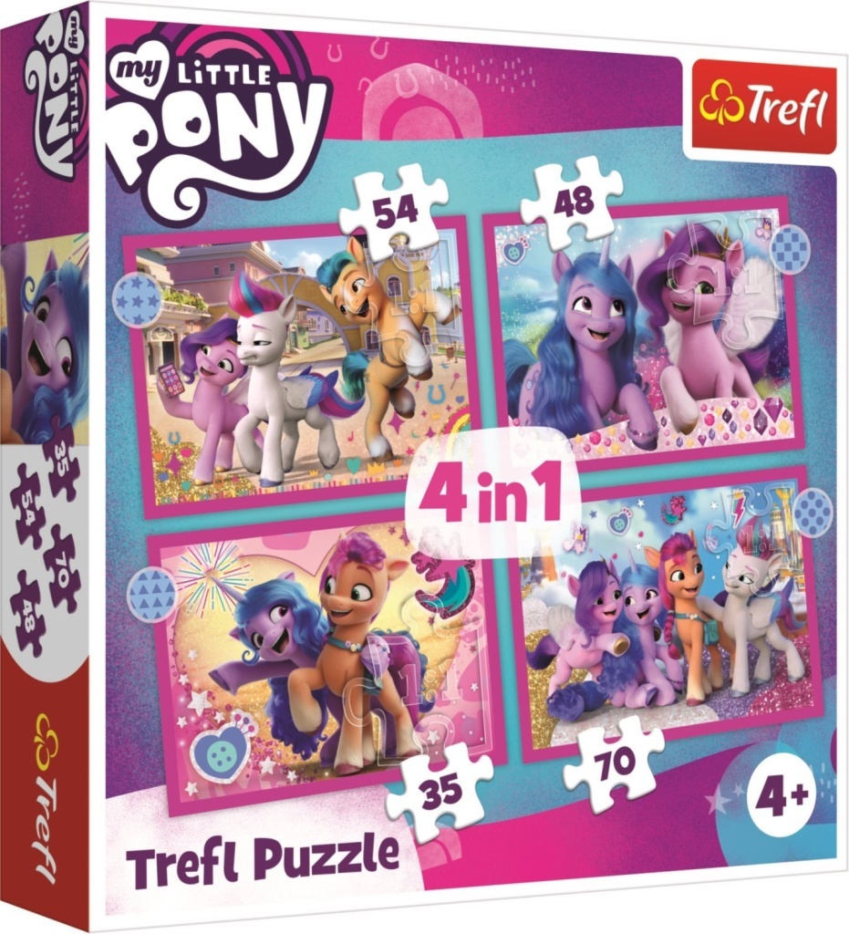 Puzzle My Little Pony: Barevní poníci 4v1