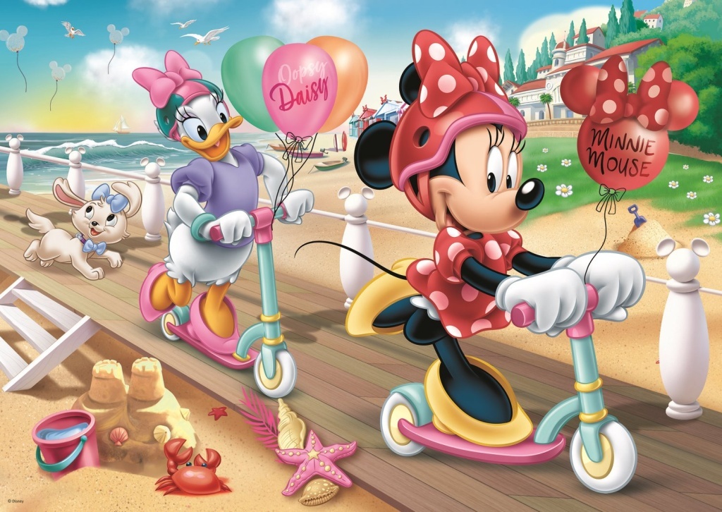 Puzzle Minnie Mouse: Na pláži 200 dílků