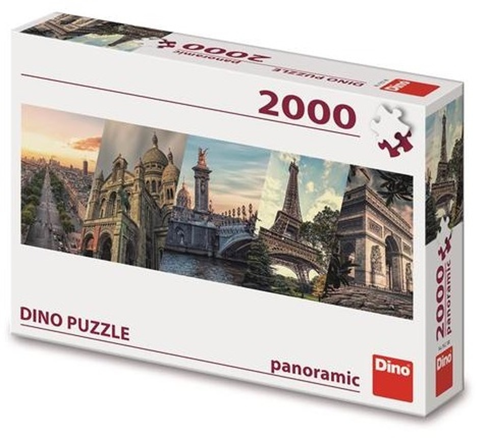 Puzzle 2000 Paříž koláž panoramic