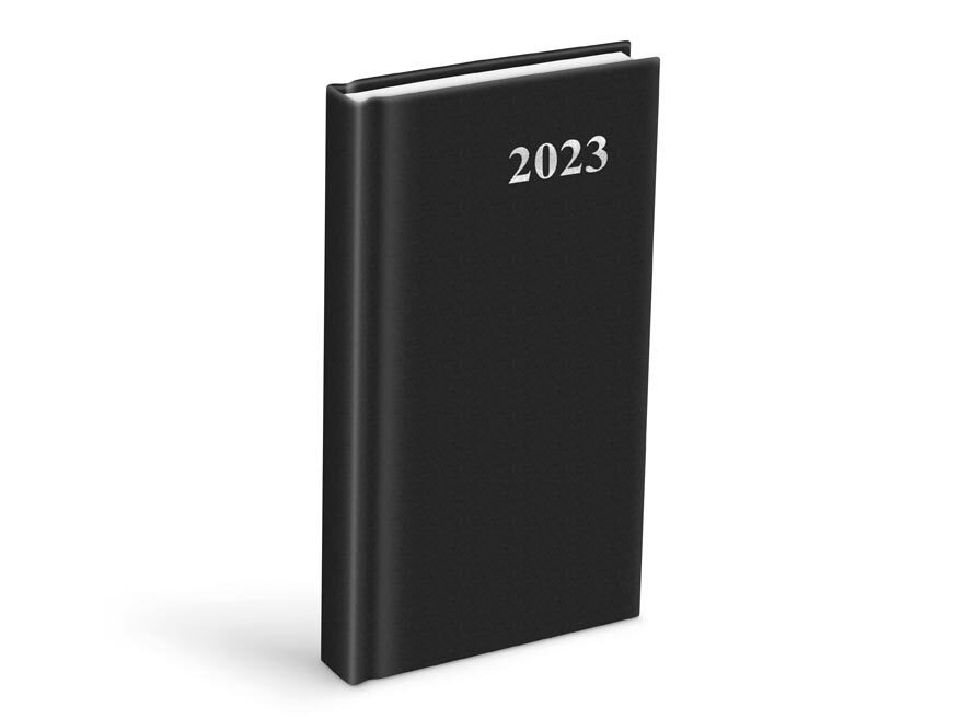 Diář 2023 D802 PVC Black