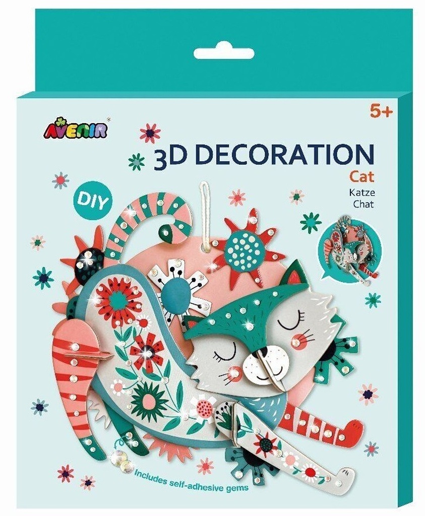 3D dekorace velká Kočka