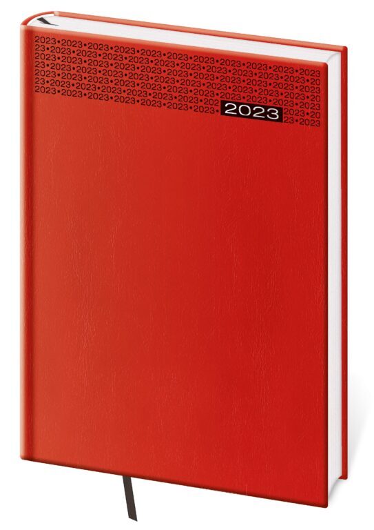 Diář 2023 denní A5 Gommato - červená