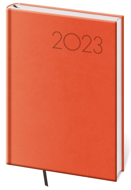 Diář 2023 denní A5 Print - oranžová