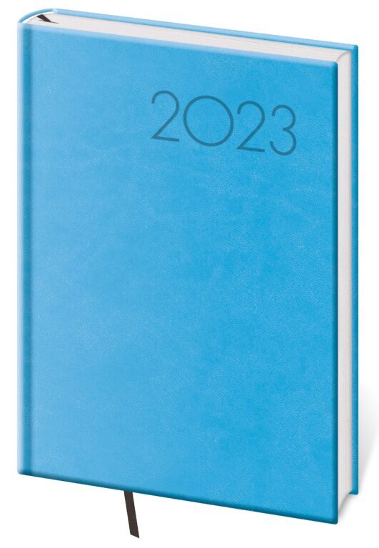 Diář 2023 týdenní A5 Print - světle modrá