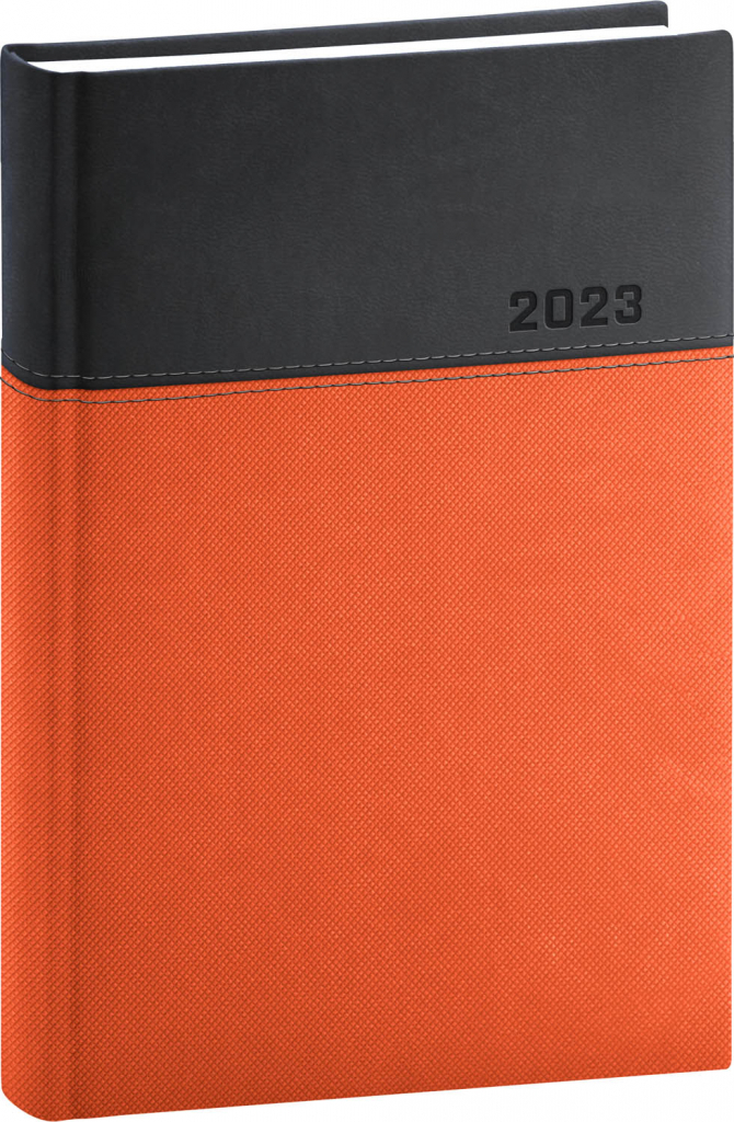 Denní diář Dado 2023 oranžovočerný