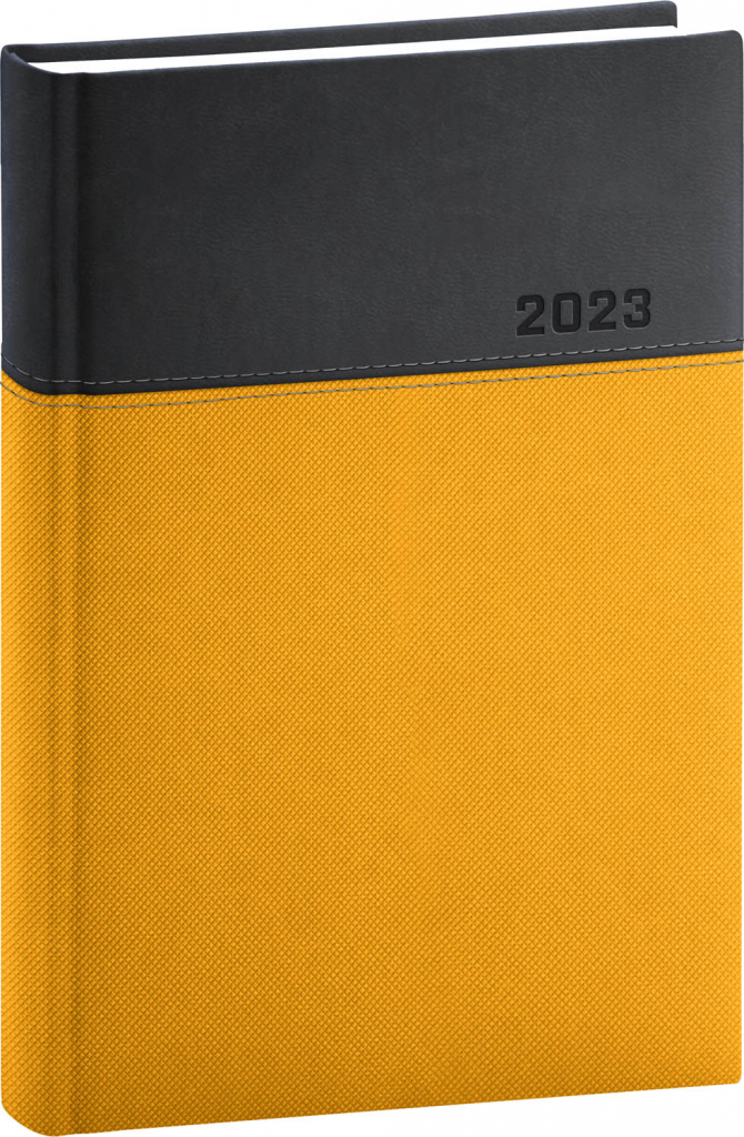 Denní diář Dado 2023 žlutočerný