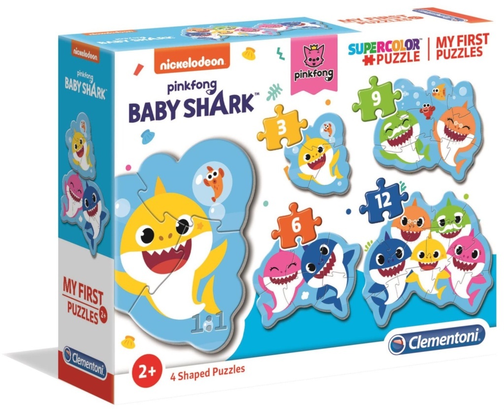 Moje první puzzle Baby Shark 4v1