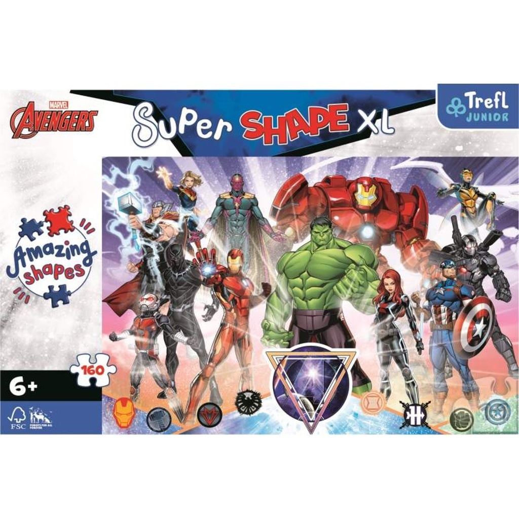 Puzzle Super Shape XL Avengers 160 dílků