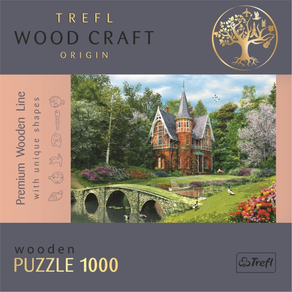 Dřevěné puzzle Viktoriánský dům 1000 dílků