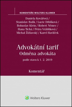 Advokátní tarif Odměna advokáta - podle stavu k 1.2.2019
